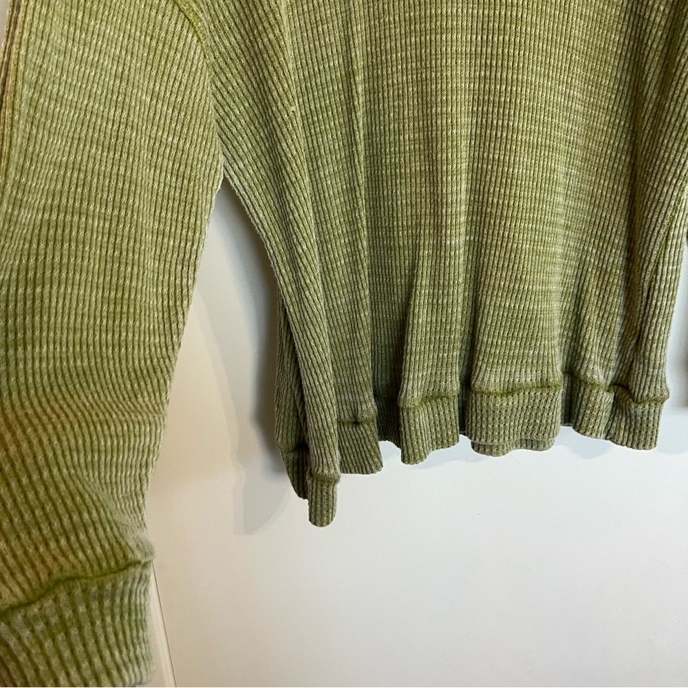 Cato Olive Ribbed Knit Top Size 14/16 - Picture 2 of 10